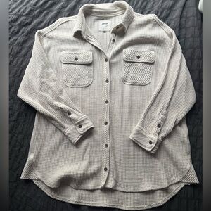 Aerie Lumberjane Waffle Knit Shacket